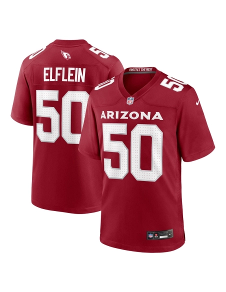 Mens Arizona Cardinals Pat Elflein Cardinal Team Game Jersey