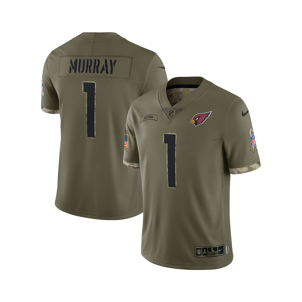 Mens Arizona Cardinals Olive 2022 Salute To Service Limited Jersey-1