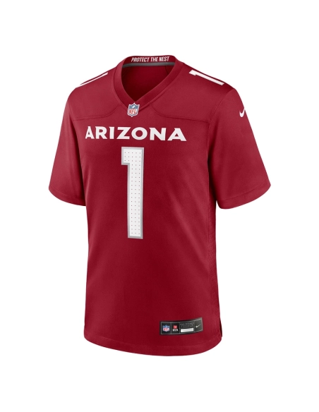 Mens Arizona Cardinals Number 1 Dad Cardinal Game Jersey