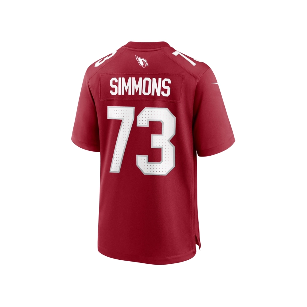 Mens Arizona Cardinals Lachavious Simmons Cardinal Team Game Jersey
