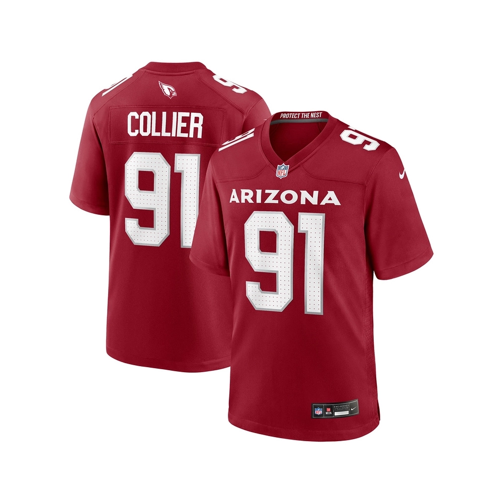 Mens Arizona Cardinals L.J. Collier Cardinal Game Player Jersey