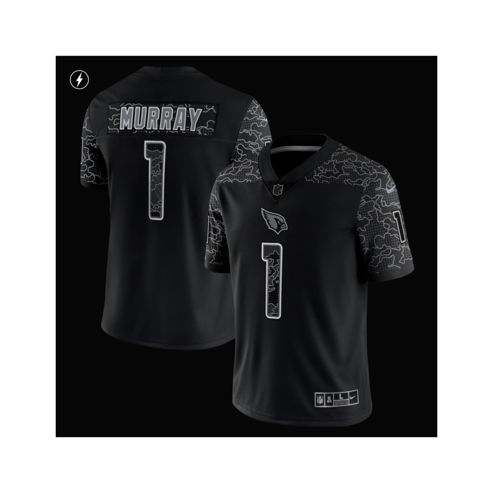 Mens Arizona Cardinals Kyler Murray Black RFLCTV Limited Jersey