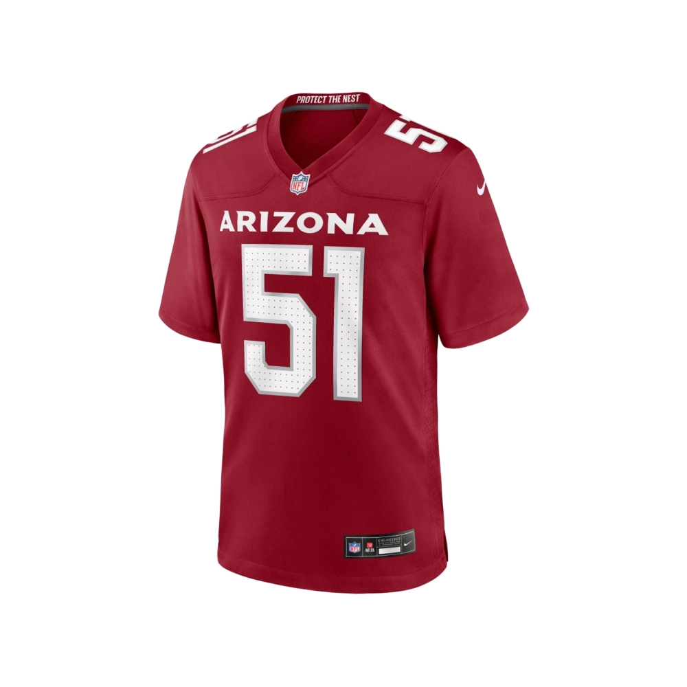 Mens Arizona Cardinals Krys Barnes Cardinal Team Game Jersey