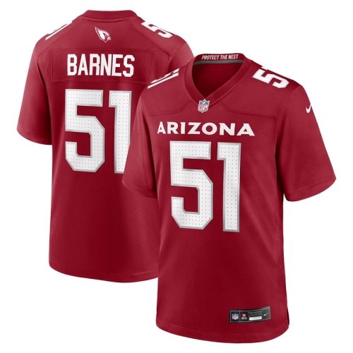 Mens Arizona Cardinals Krys Barnes Cardinal Team Game Jersey