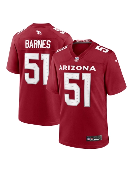 Mens Arizona Cardinals Krys Barnes Cardinal Team Game Jersey