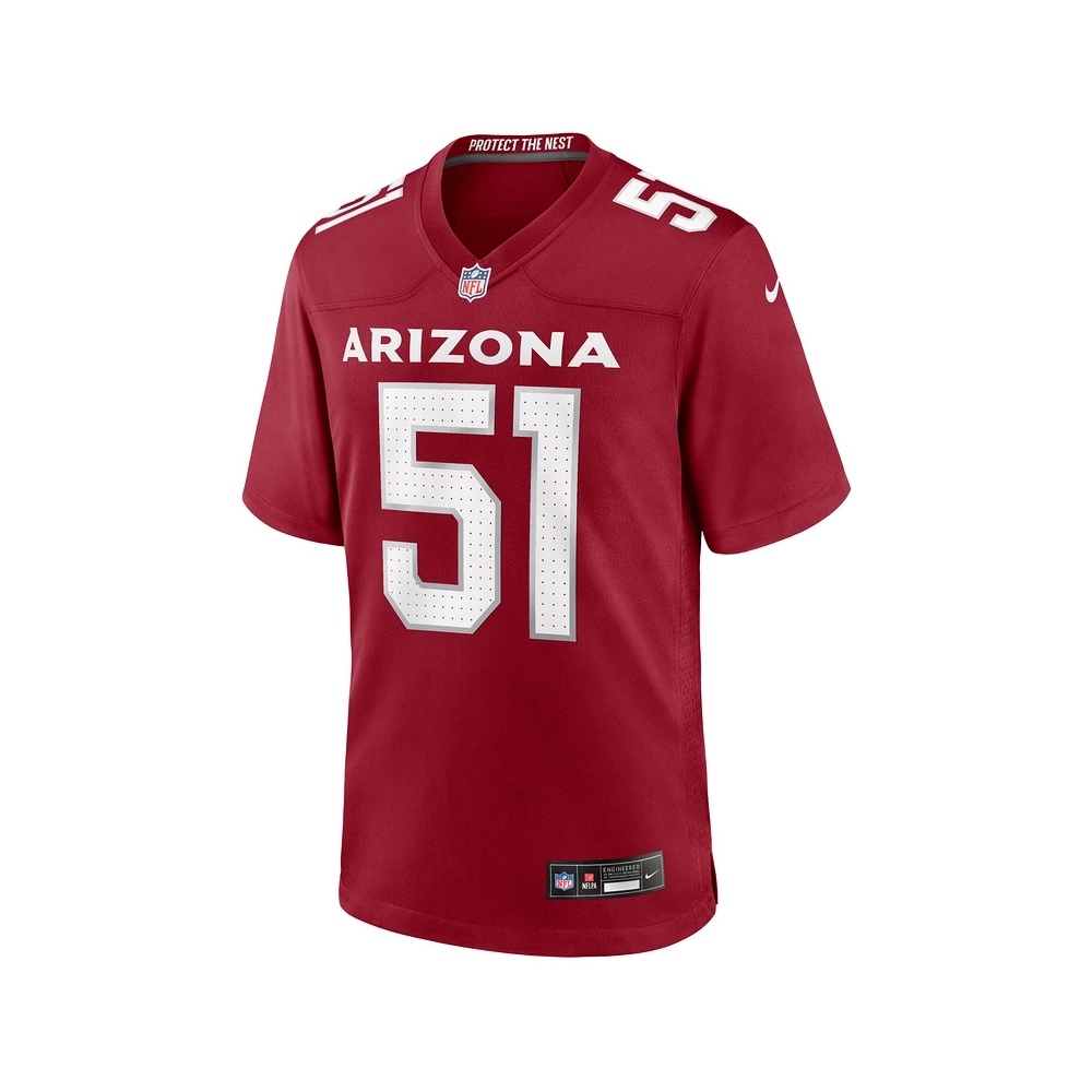 Mens Arizona Cardinals Krys Barnes Cardinal Team Game Jersey