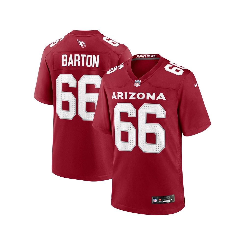 Mens Arizona Cardinals Jackson Barton Cardinal Team Game Jersey