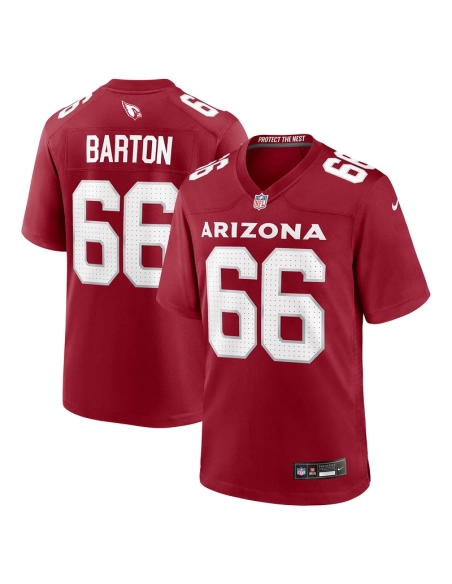 Mens Arizona Cardinals Jackson Barton Cardinal Team Game Jersey