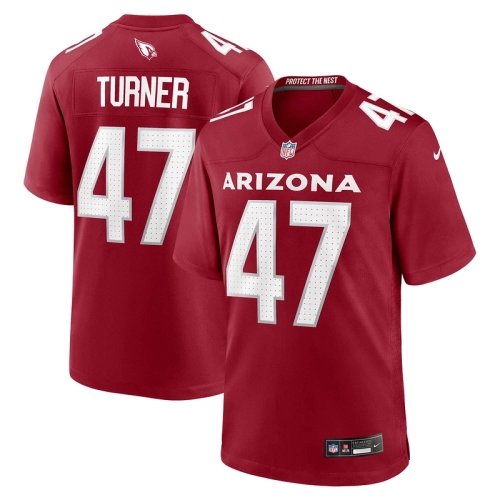 Mens Arizona Cardinals Ezekiel Turner Cardinal Team Game Jersey