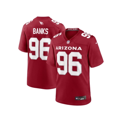 Mens Arizona Cardinals Eric Banks Cardinal Game Jersey
