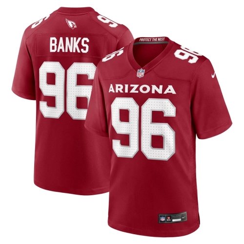 Mens Arizona Cardinals Eric Banks Cardinal Game Jersey