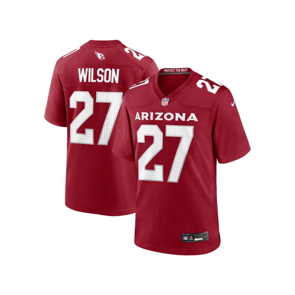 Mens Arizona Cardinals Divaad Wilson Cardinal Team Game Jersey