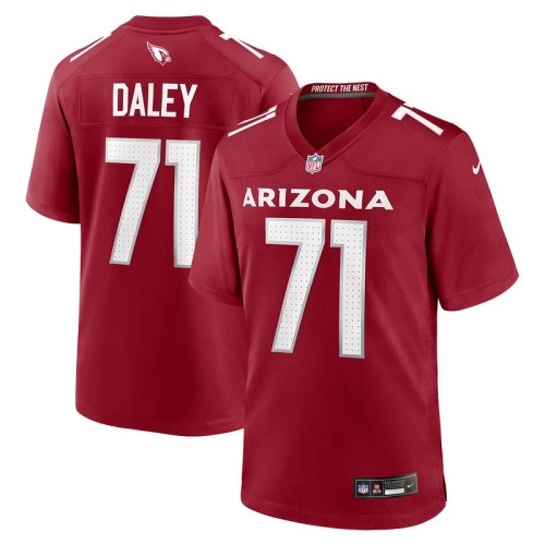 Mens Arizona Cardinals Dennis Daley Cardinal Game Player Jersey