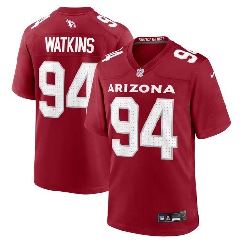 Mens Arizona Cardinals Carlos Watkins Cardinal Game Player Jersey