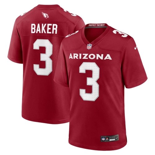 Mens Arizona Cardinals Budda Baker Cardinal Game Player Jersey