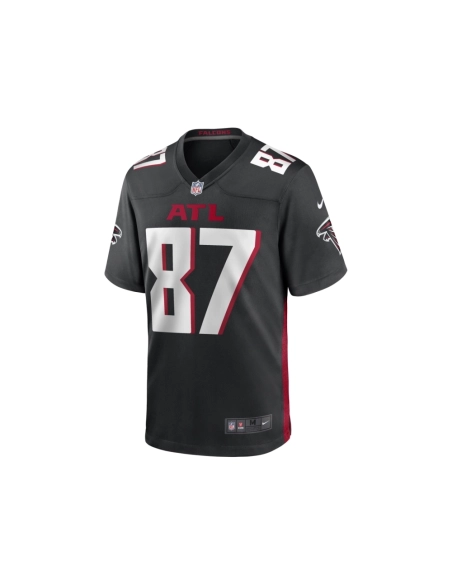 Mens John FitzPatrick Atlanta Falcons Black Game Player Jersey