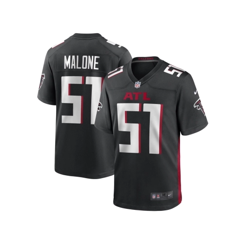 Mens DeAngelo Malone Atlanta Falcons Black Game Player Jersey