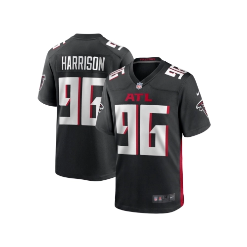 Mens Atlanta Falcons Zach Harrison Black Team Game Jersey