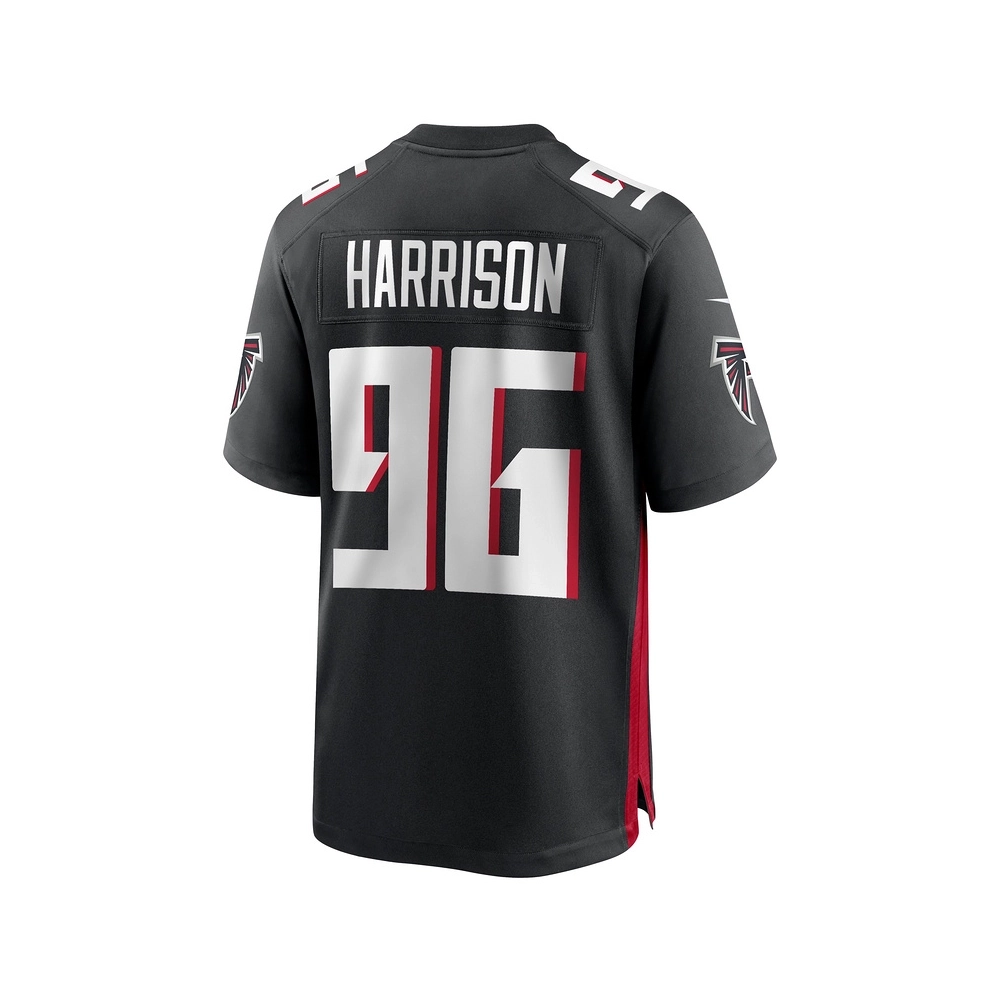 Mens Atlanta Falcons Zach Harrison Black Team Game Jersey