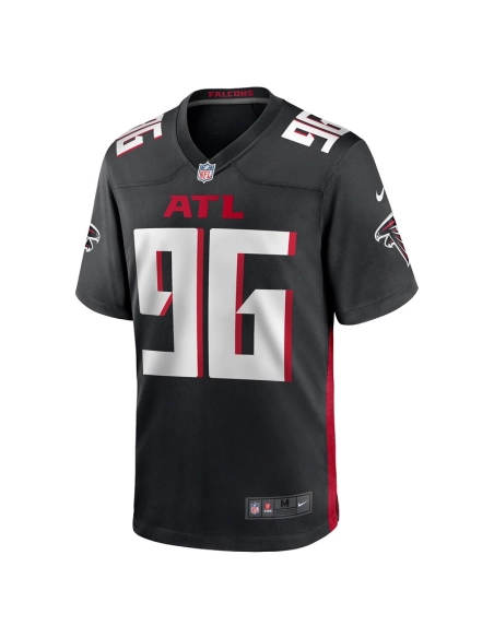 Mens Atlanta Falcons Zach Harrison Black Team Game Jersey