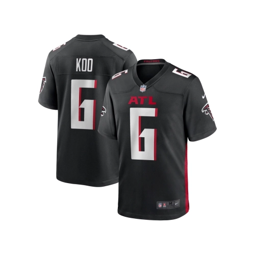 Mens Atlanta Falcons Younghoe Koo Black Team Game Jersey