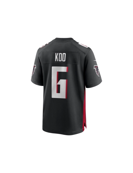 Mens Atlanta Falcons Younghoe Koo Black Team Game Jersey