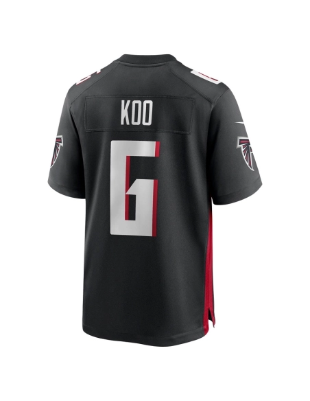 Mens Atlanta Falcons Younghoe Koo Black Team Game Jersey