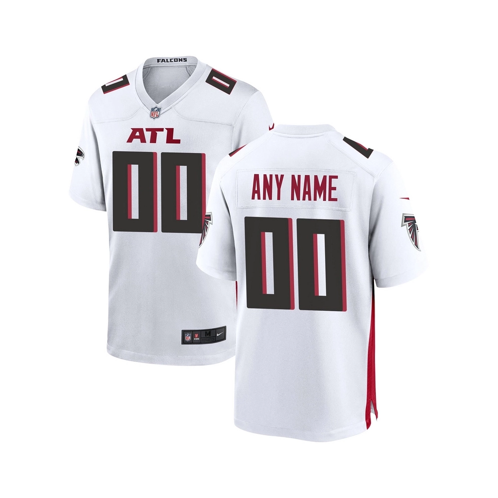 Mens Atlanta Falcons White Custom Game Jersey