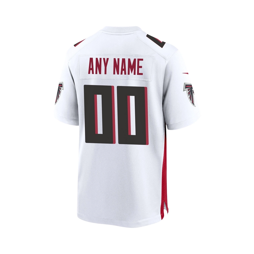 Mens Atlanta Falcons White Custom Game Jersey