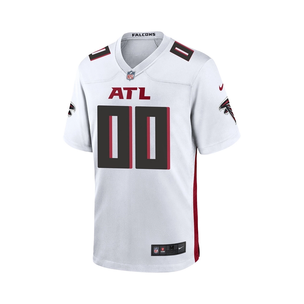 Mens Atlanta Falcons White Custom Game Jersey