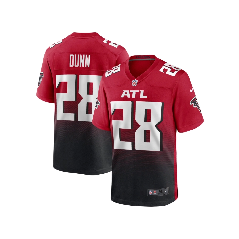 Mens Atlanta Falcons Warrick Dunn Red Retired Player Alternate Game Jersey