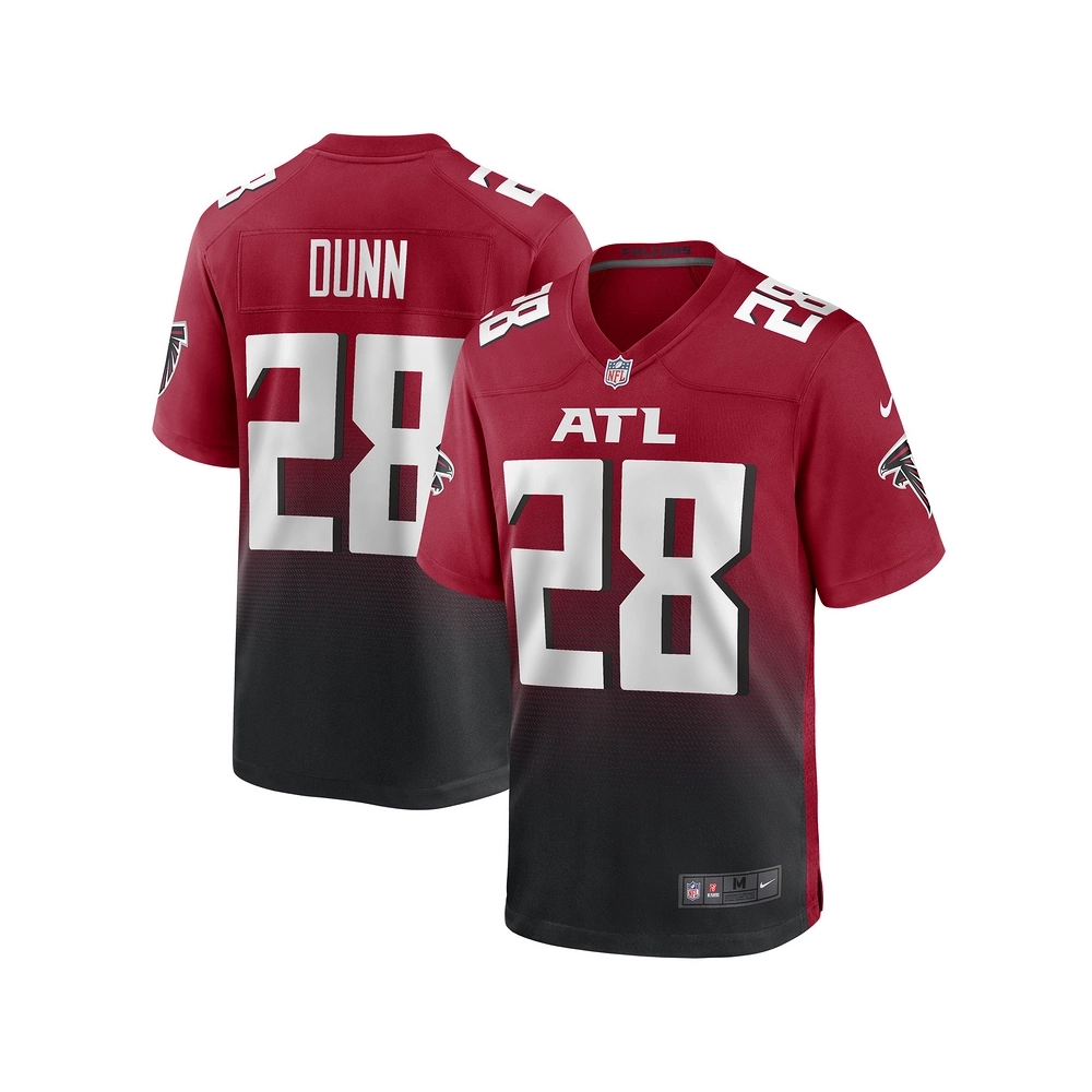 Mens Atlanta Falcons Warrick Dunn Red Retired Player Alternate Game Jersey