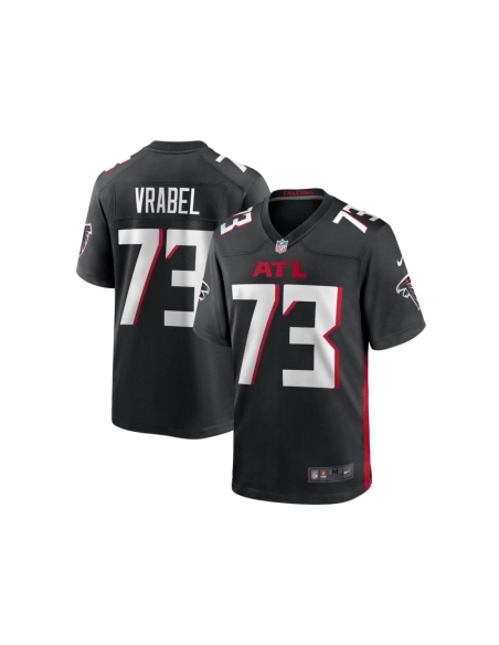 Mens Atlanta Falcons Tyler Vrabel Black Player Game Jersey