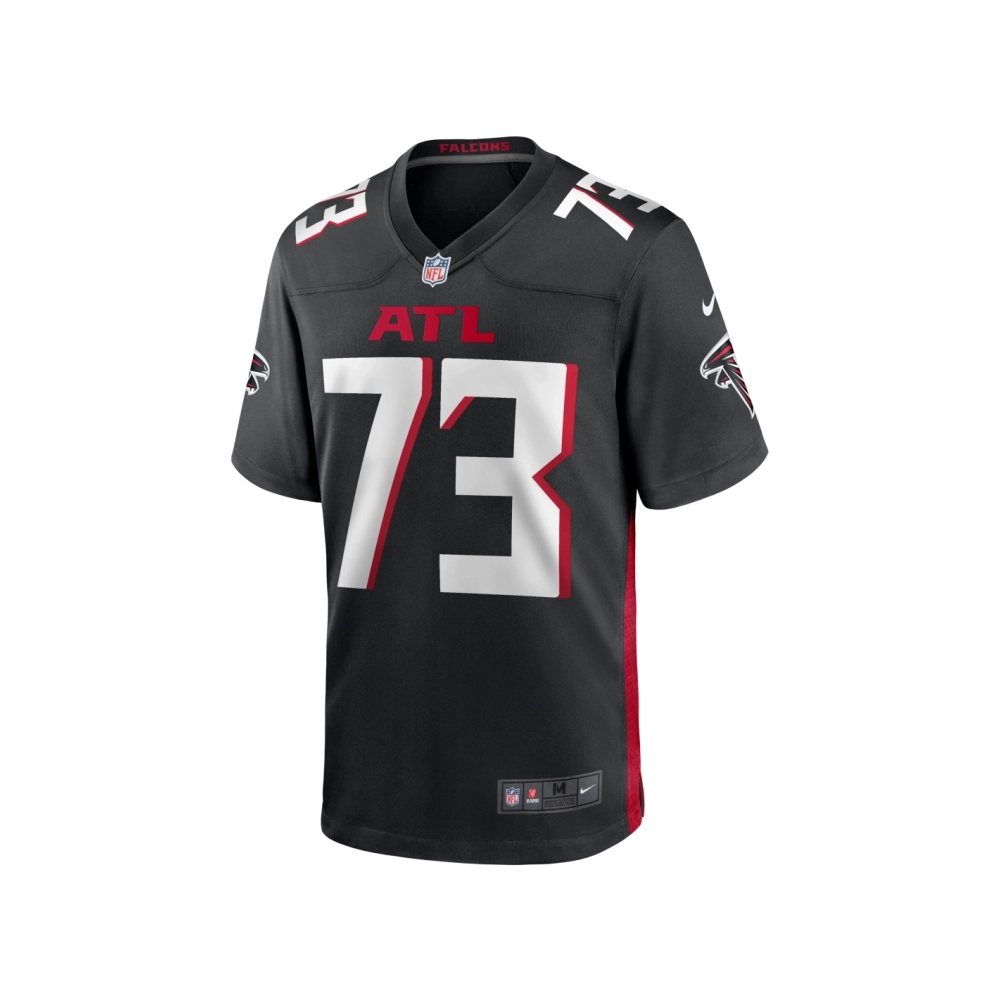 Mens Atlanta Falcons Tyler Vrabel Black Player Game Jersey