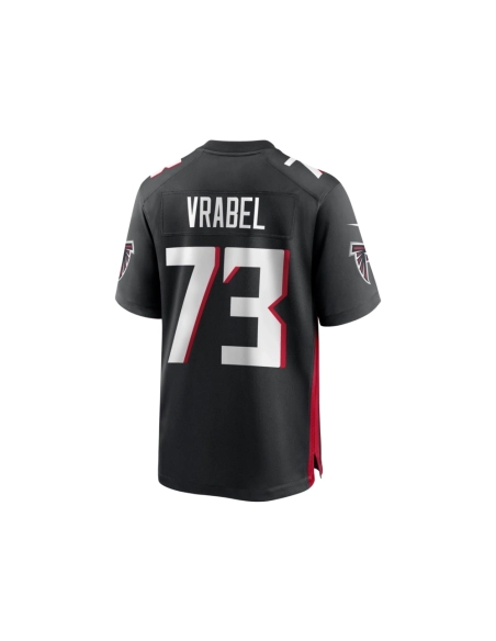 Mens Atlanta Falcons Tyler Vrabel Black Player Game Jersey
