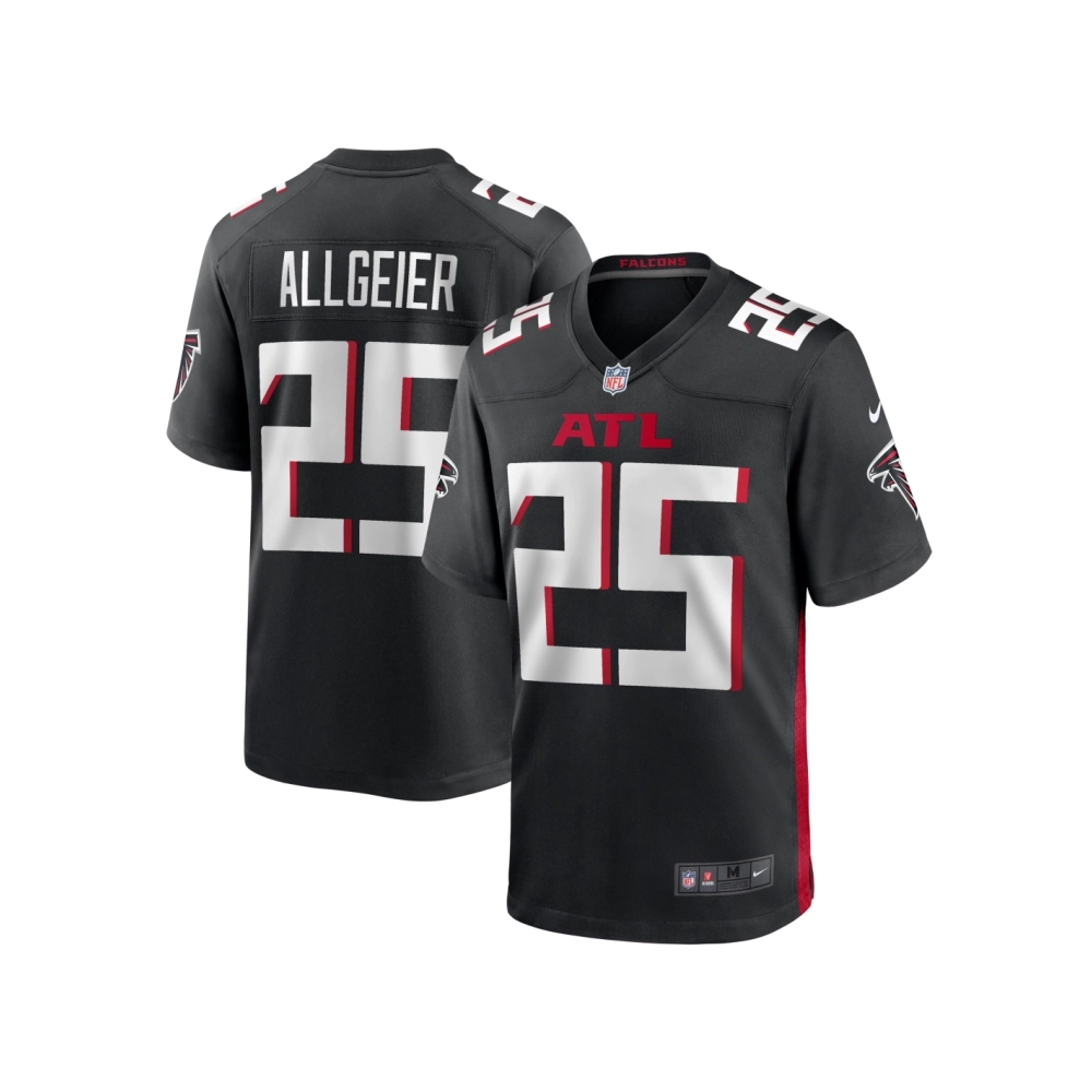 Mens Atlanta Falcons Tyler Allgeier Black Player Game Jersey