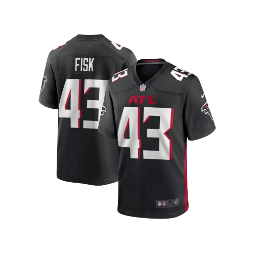 Mens Atlanta Falcons Tucker Fisk Black Player Game Jersey