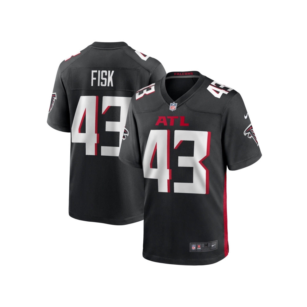 Mens Atlanta Falcons Tucker Fisk Black Player Game Jersey