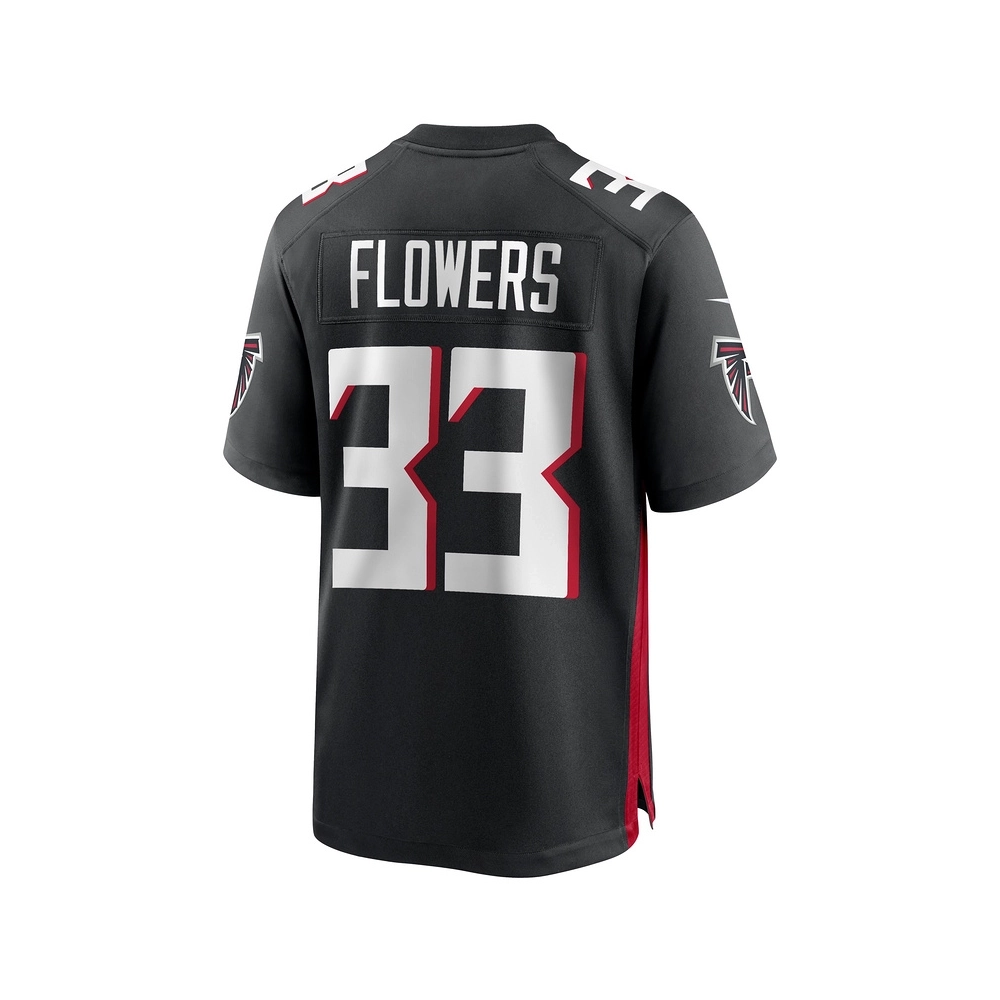 Mens Atlanta Falcons Tre Flowers Black Team Game Jersey