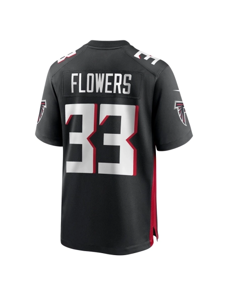 Mens Atlanta Falcons Tre Flowers Black Team Game Jersey