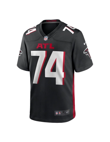 Mens Atlanta Falcons Travis Bell Black Team Game Jersey