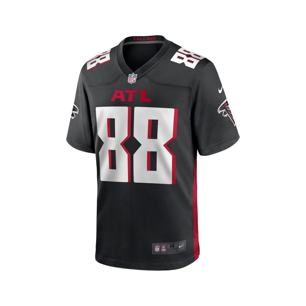 Mens Atlanta Falcons Tony Gonzalez Black Game Retired Player Jersey