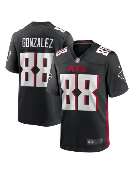 Mens Atlanta Falcons Tony Gonzalez Black Game Retired Player Jersey