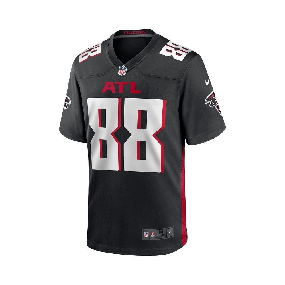 Mens Atlanta Falcons Tony Gonzalez Black Game Retired Player Jersey