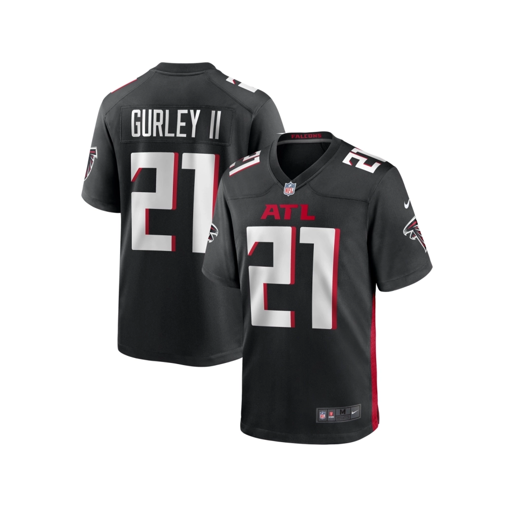 Mens Atlanta Falcons Todd Gurley II Black Game Player Jersey