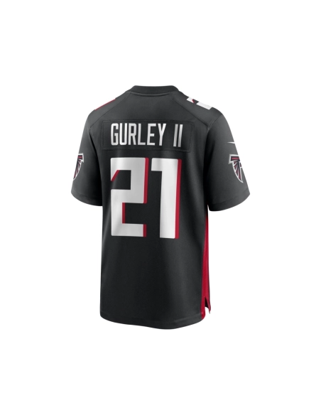Mens Atlanta Falcons Todd Gurley II Black Game Player Jersey