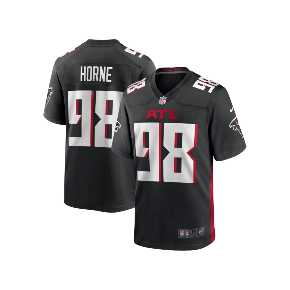 Mens Atlanta Falcons Timmy Horne Black Game Player Jersey