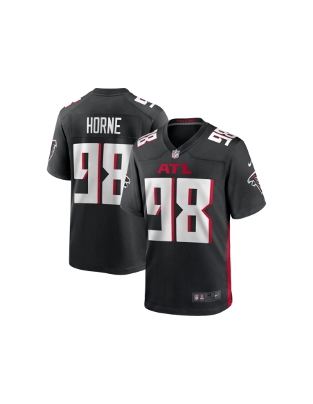 Mens Atlanta Falcons Timmy Horne Black Game Player Jersey