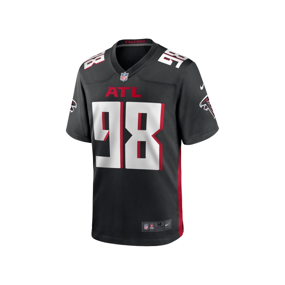 Mens Atlanta Falcons Timmy Horne Black Game Player Jersey