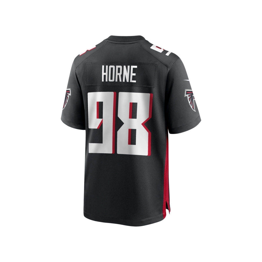 Mens Atlanta Falcons Timmy Horne Black Game Player Jersey